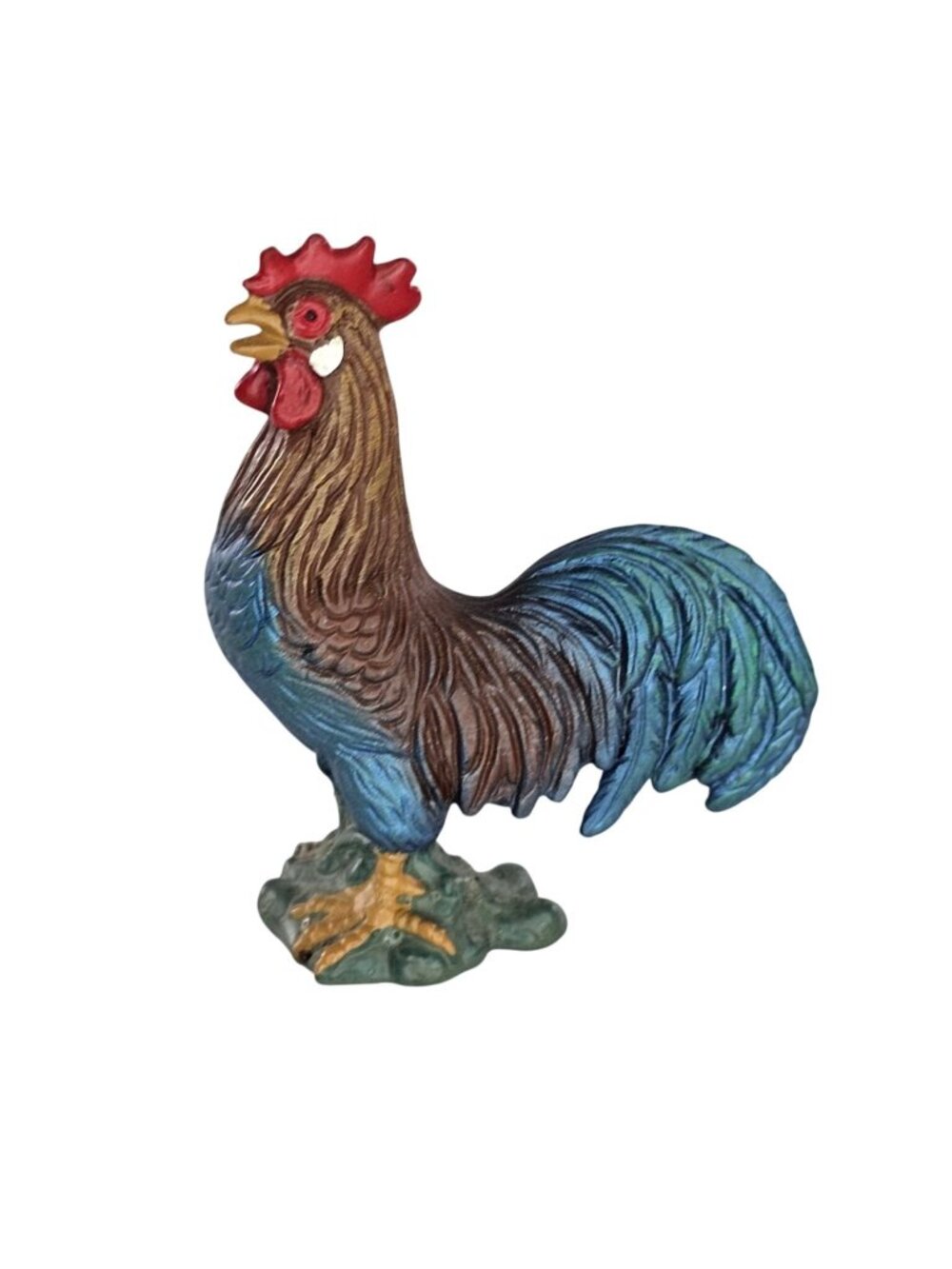 Schleich Rooster Colorful Crowing Chicken #13131 Farm Animals Figure Collectable